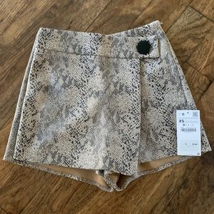 Zara Snake Print Skort